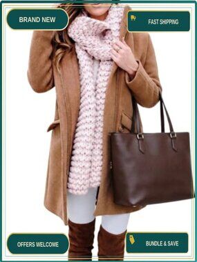 Womens Wool Blend Pea Coat Stand Collar Zip Front Overcoat
